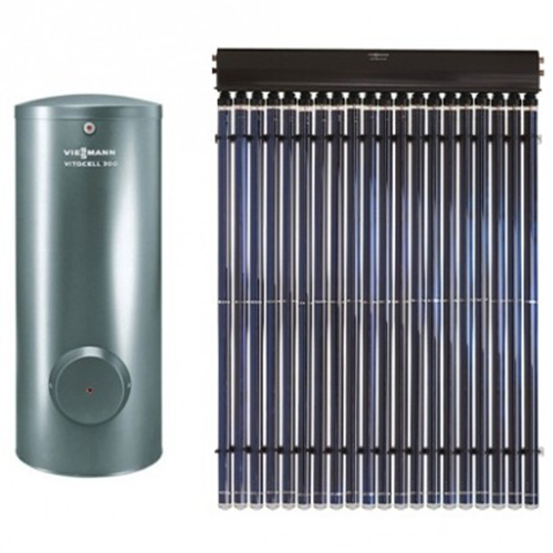 Panou solar cu tuburi vidate Viessmann Vitosol 200-TM + boiler 300 litri